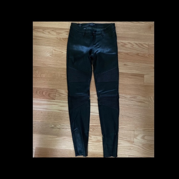 NWOT JBRAND genuine leather leggings size27